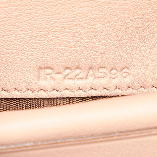 サルヴァトーレフェラガモ ガンチーニ 二つ折り財布 IR-22A596 ピンク レザー レディース Salvatore Ferragamo 【中古】