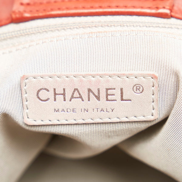 シャネル ココマーク チェーン ショルダーバッグ トートバッグ レッド レザー レディース CHANEL 【中古】