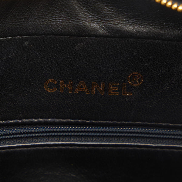 シャネル ココマーク チェーン ショルダーバッグ ブラック キャビアスキン レディース CHANEL 【中古】