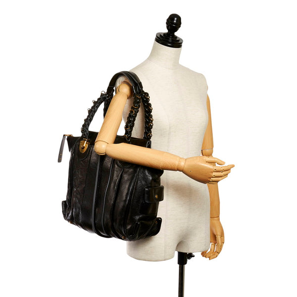 クロエ トートバッグ ブラック レザー レディース Chloe 【中古】