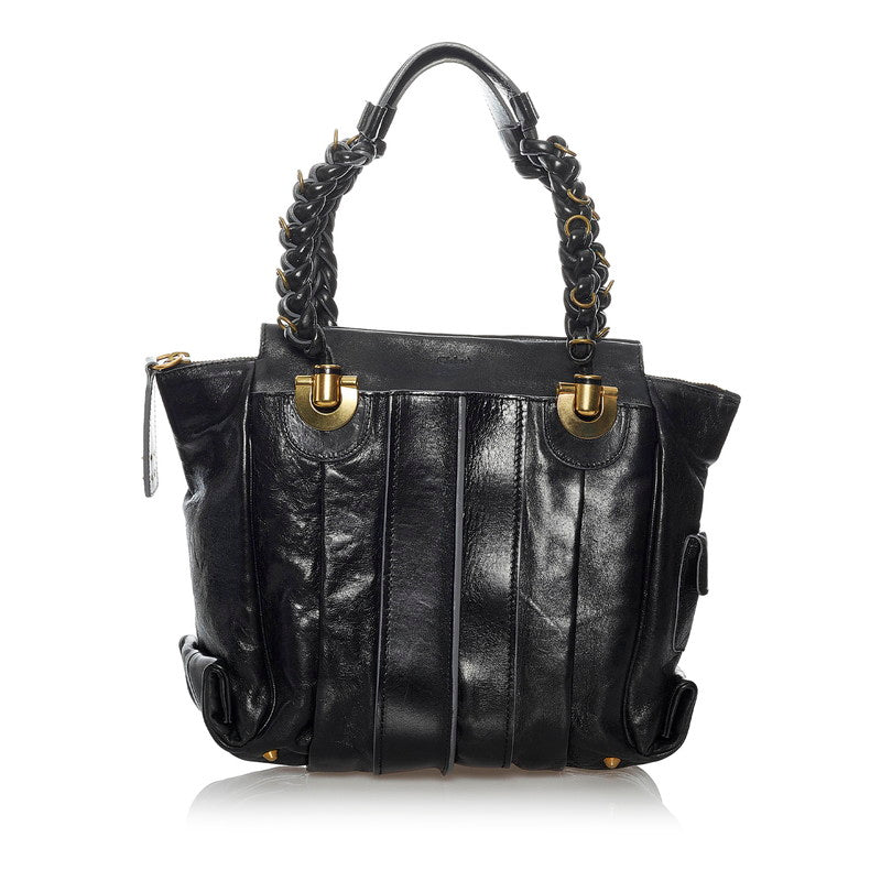 クロエ トートバッグ ブラック レザー レディース Chloe 【中古】