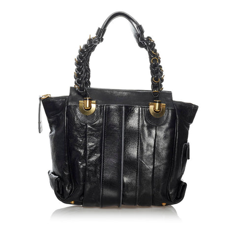 クロエ トートバッグ ブラック レザー レディース Chloe 【中古】