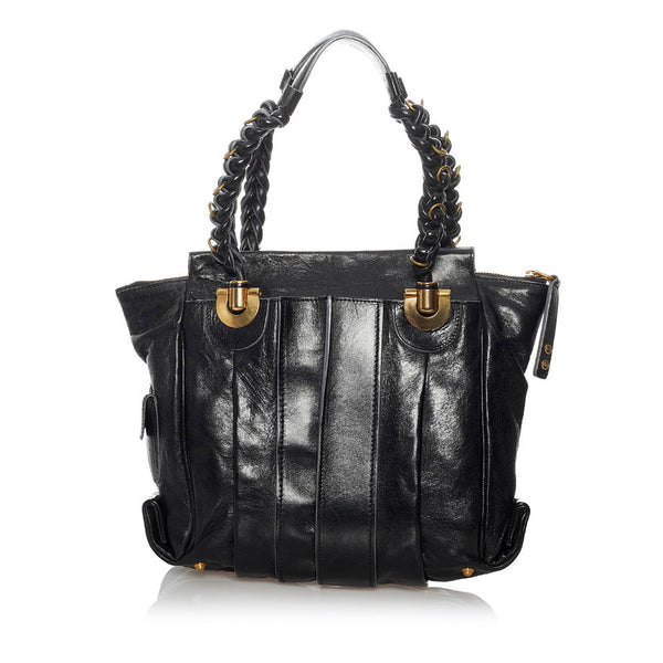 クロエ トートバッグ ブラック レザー レディース Chloe 【中古】