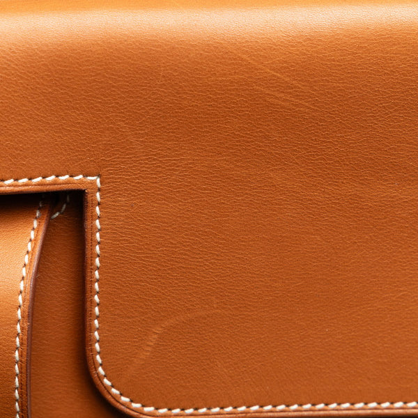 エルメス ワンショルダーバッグ ハンドバッグ ブラウン キャンバス レザー レディース HERMES 【中古】