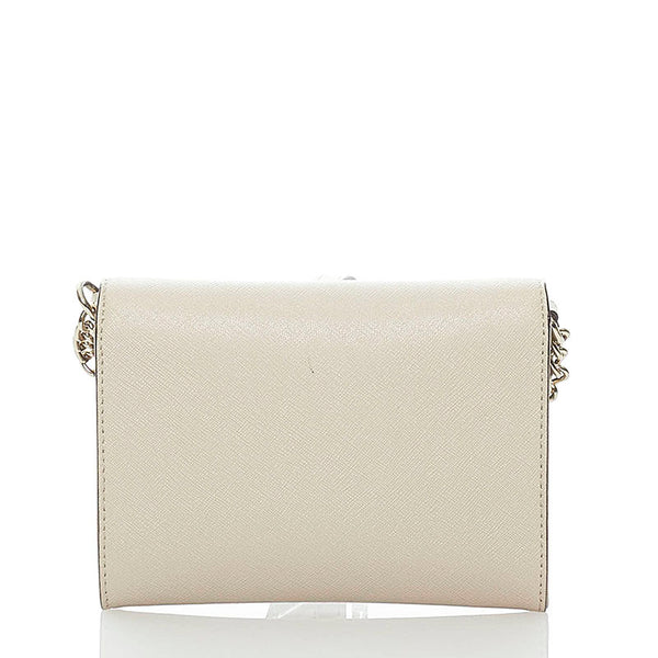 ケイトスペード チェーン ショルダーバッグ グレーベージュ レザー レディース Kate Spade 【中古】