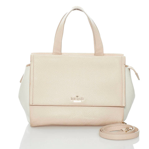 ケイトスペード ハンドバッグ ショルダーバッグ 2WAY ピンクベージュ アイボリー レザー レディース Kate Spade 【中古】