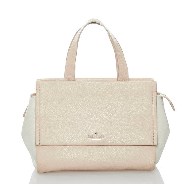 ケイトスペード ハンドバッグ ショルダーバッグ 2WAY ピンクベージュ アイボリー レザー レディース Kate Spade 【中古】
