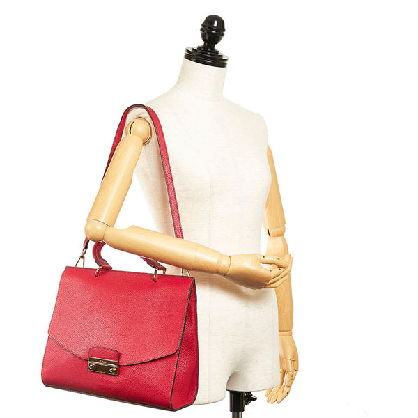 フルラ ハンドバッグ ショルダーバッグ 2WAY ピンクレッド レザー レディース Furla 【中古】