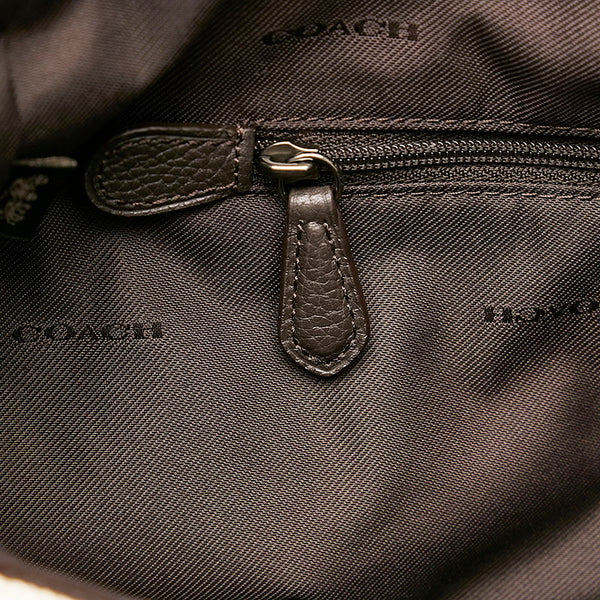 コーチ イーディー ショルダーバッグ31 ウィズ リンク ディテール ショルダーバッグ 21348 ホワイト レザー レディース COACH 【中古】