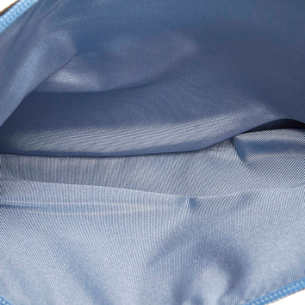 コーチ シグネチャー リバーシブル トートバッグ F36658 ライトブルー ベージュ PVC レディース COACH 【中古】