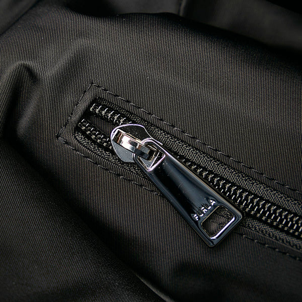 フルラ リュック バックパック ブルー ブラック  ナイロン レザー メンズ Furla 【中古】