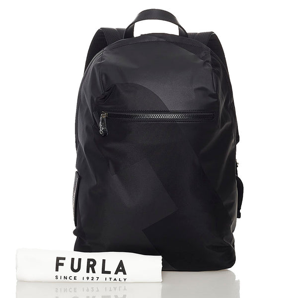 フルラ リュック バックパック U659MRO AX0752 ブラック ナイロン メンズ Furla 【中古】