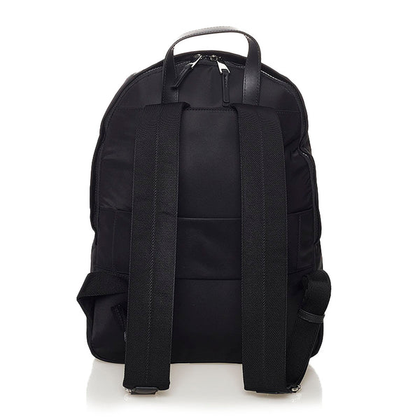 フルラ リュック・デイパック ブラック ナイロン レザー レディース Furla 【中古】