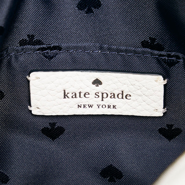 ケイトスペード デニムマルチ ショルダーバッグ WKR00302 ブルー ホワイト デニム レザー レディース Kate Spade 【中古】