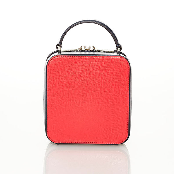 ケイトスペード ハンドバッグ ショルダーバッグ 2WAY レッド ネイビー ホワイト レザー レディース Kate Spade 【中古】