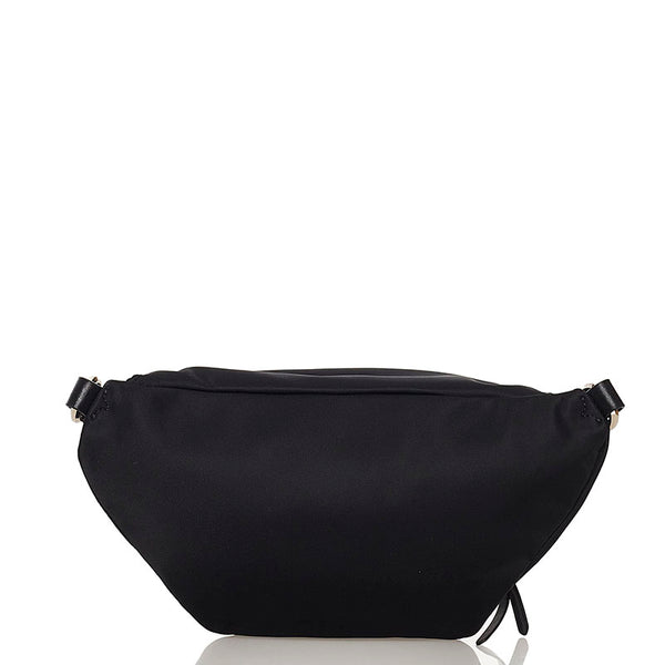 ケイトスペード ウエストバッグ ブラック ナイロン レザー レディース Kate Spade 【中古】