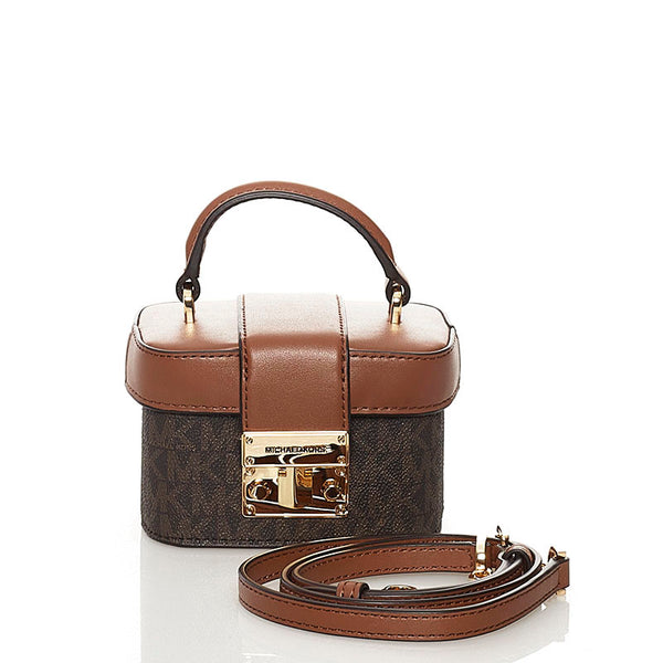 マイケルコース ハンドバッグ ショルダーバッグ 2WAY ブラウン PVC レザー レディース Michael Kors 【中古】