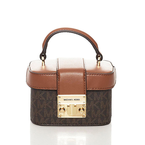 マイケルコース ハンドバッグ ショルダーバッグ 2WAY ブラウン PVC レザー レディース Michael Kors 【中古】