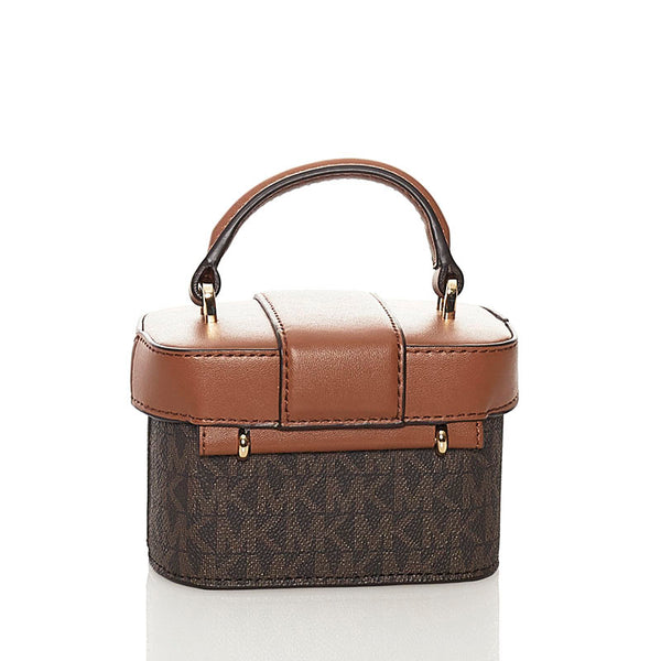 マイケルコース ハンドバッグ ショルダーバッグ 2WAY ブラウン PVC レザー レディース Michael Kors 【中古】