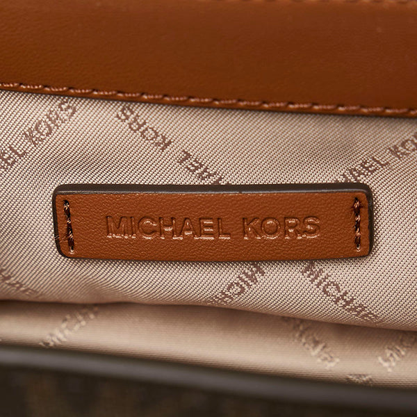 マイケルコース ハンドバッグ ショルダーバッグ 2WAY ブラウン PVC レザー レディース Michael Kors 【中古】