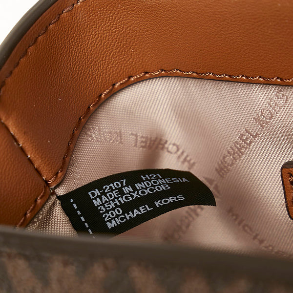 マイケルコース ハンドバッグ ショルダーバッグ 2WAY ブラウン PVC レザー レディース Michael Kors 【中古】