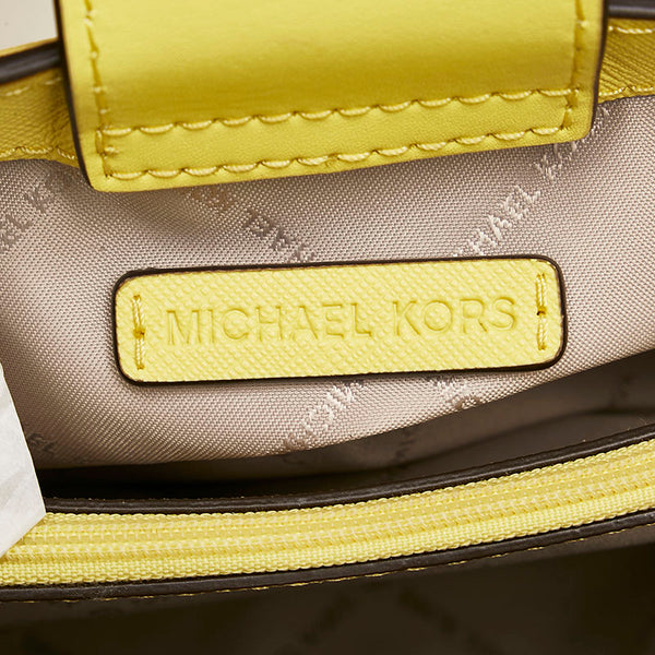 マイケルコース チェーン ショルダーバッグ イエロー レザー レディース Michael Kors 【中古】