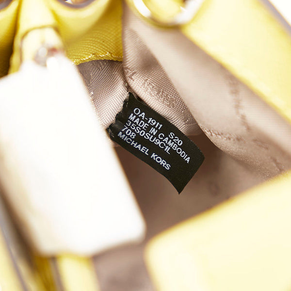 マイケルコース チェーン ショルダーバッグ イエロー レザー レディース Michael Kors 【中古】