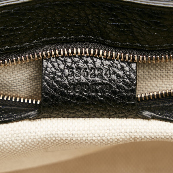 グッチ インターロッキングG フリンジ タッセル チェーン ショルダーバッグ 535224 ブラック レザー レディース GUCCI 【中古】