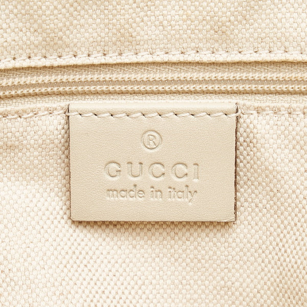 グッチ GGキャンバス スーキー ハンドバッグ ショルダーバッグ 2WAY 247902 ベージュ ホワイト キャンバス レザー レディース GUCCI 【中古】