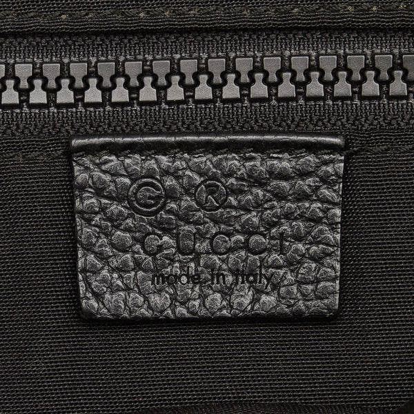 グッチ GGナイロン 斜め掛け ショルダーバッグ 449184 ブラック ナイロン レザー レディース GUCCI 【中古】