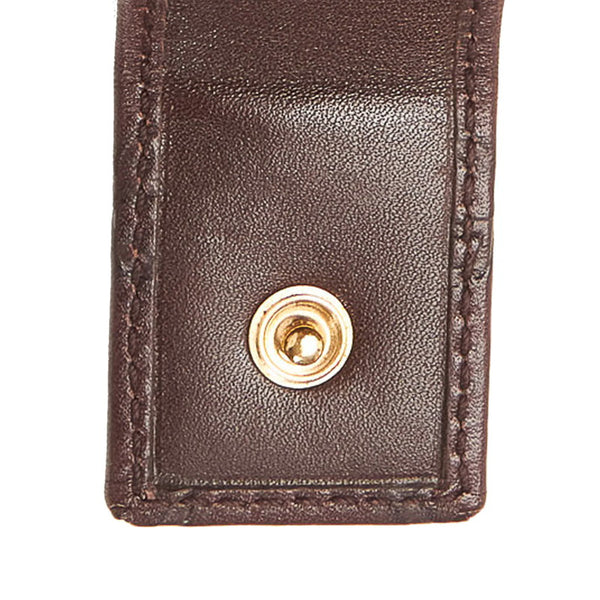 グッチ グッチシマ 二つ折り財布 112716 ブラウン レザー レディース GUCCI 【中古】