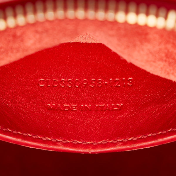 サンローラン ベイビーダッフル ハンドバッグ 斜め掛けショルダーバッグ 2WAY レッド レザー レディース SAINT LAURENT 【中古】