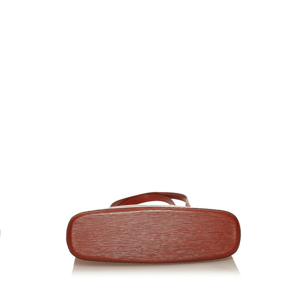 ルイ ヴィトン エピ リュサック トートバッグ M52283 オレンジ ブラウン レザー レディース LOUIS VUITTON 【中古】