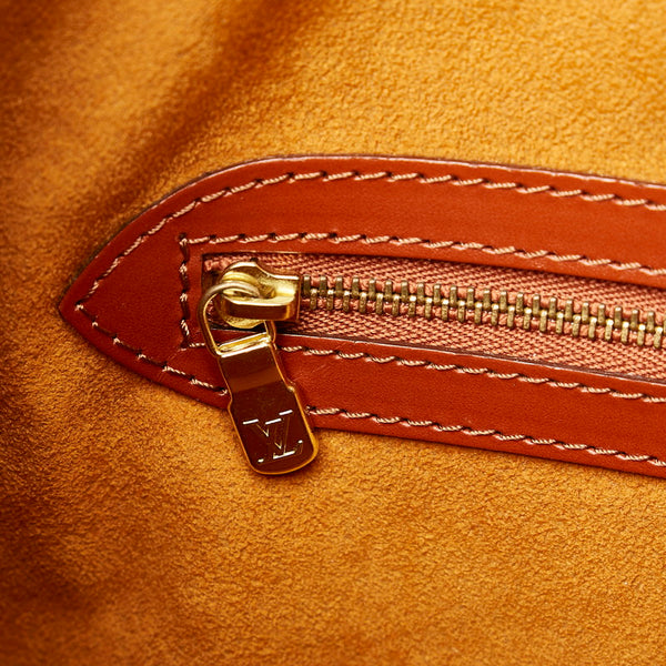 ルイ ヴィトン エピ リュサック トートバッグ M52283 オレンジ ブラウン レザー レディース LOUIS VUITTON 【中古】
