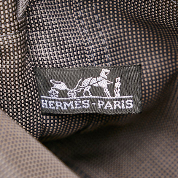 エルメス エールライン PM ハンドバッグ トートバッグ グレー キャンバス レディース HERMES 【中古】
