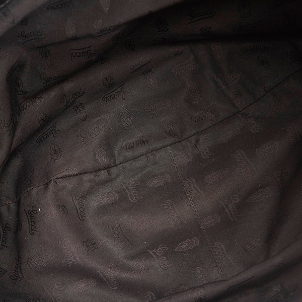 グッチ アイコンビット ワンショルダー 228584 ブラック エナメル レディース GUCCI 【中古】