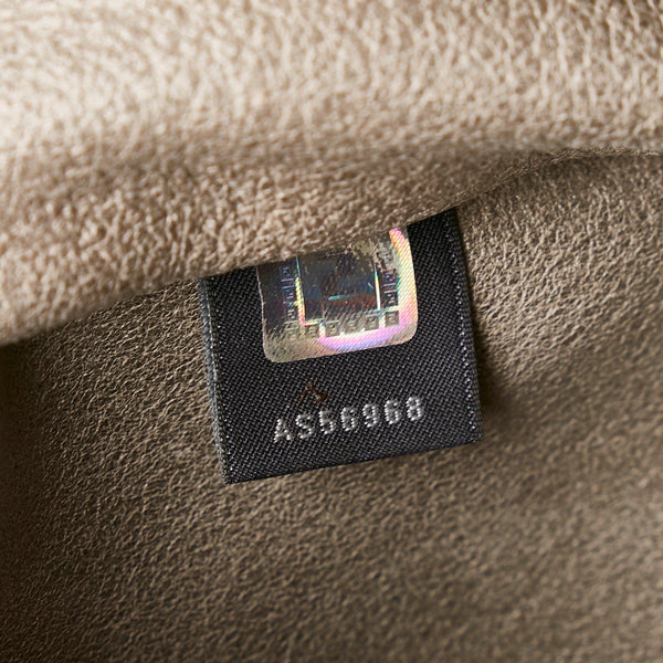 フェンディ セレリア ワンショルダーバッグ メタリック グレー レザー レディース FENDI 【中古】
