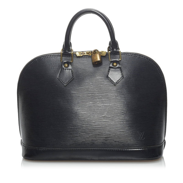 ルイ ヴィトン エピ アルマ PM ハンドバッグ M40302 ブラック ノワール レザー レディース LOUIS VUITTON 【中古】