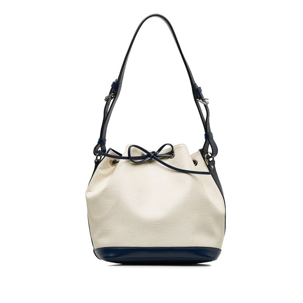 ルイ ヴィトン エピ プチノエ ショルダーバッグ M40881 イヴォワール ネイビー レザー レディース LOUIS VUITTON 【中古】