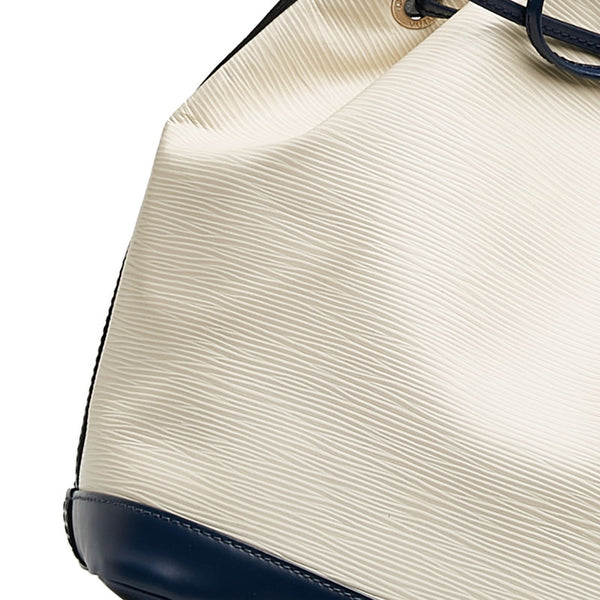 ルイ ヴィトン エピ プチノエ ショルダーバッグ M40881 イヴォワール ネイビー レザー レディース LOUIS VUITTON 【中古】