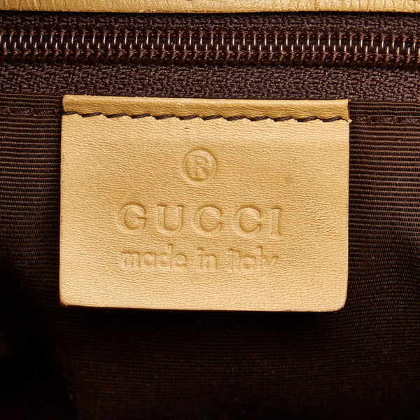 グッチ GGキャンバス 斜め掛け ショルダーバッグ 91762 ベージュ キャンバス レザー レディース GUCCI 【中古】