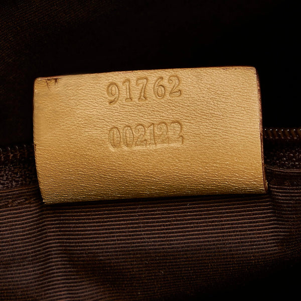 グッチ GGキャンバス 斜め掛け ショルダーバッグ 91762 ベージュ キャンバス レザー レディース GUCCI 【中古】