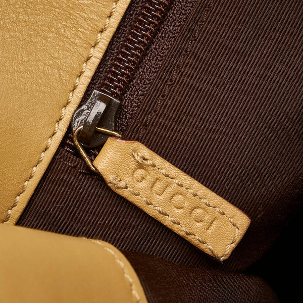 グッチ GGキャンバス 斜め掛け ショルダーバッグ 91762 ベージュ キャンバス レザー レディース GUCCI 【中古】