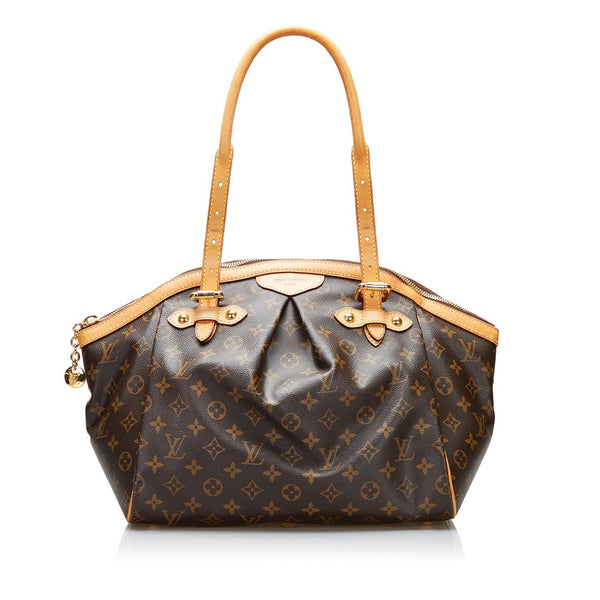 ルイ ヴィトン モノグラム ティヴォリGM ハンドバッグ M40144 ブラウン PVC レザー レディース LOUIS VUITTON 【中古】