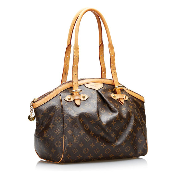 ルイ ヴィトン モノグラム ティヴォリGM ハンドバッグ M40144 ブラウン PVC レザー レディース LOUIS VUITTON 【中古】