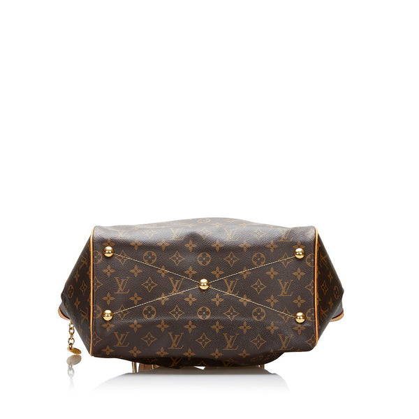 ルイ ヴィトン モノグラム ティヴォリGM ハンドバッグ M40144 ブラウン PVC レザー レディース LOUIS VUITTON 【中古】