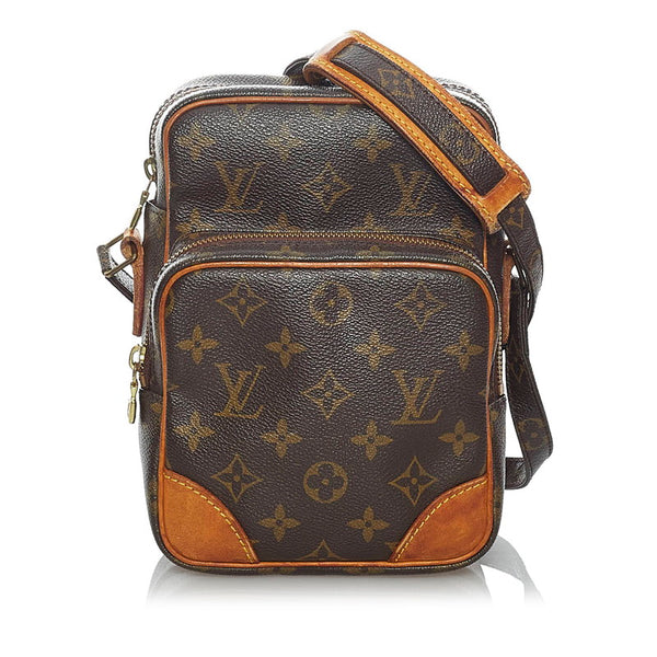 ルイ ヴィトン モノグラム アマゾン  M45236  ブラウン PVC レザー 斜め掛け ショルダーバッグ レディース LOUIS VUITTON 【中古】
