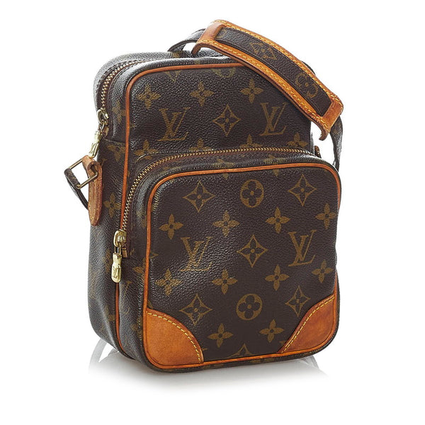 ルイ ヴィトン モノグラム アマゾン  M45236  ブラウン PVC レザー 斜め掛け ショルダーバッグ レディース LOUIS VUITTON 【中古】