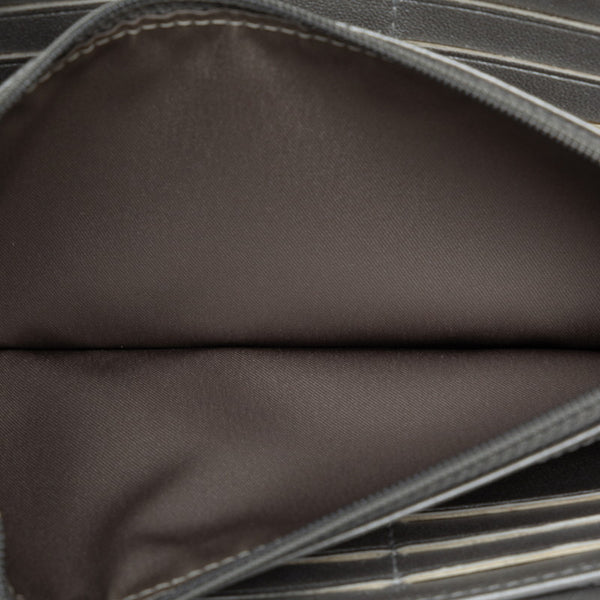 シャネル カメリア ココマーク 長財布 ブラック ラムスキン レディース CHANEL 【中古】