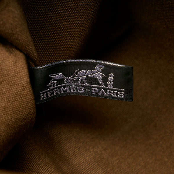 エルメス トロカホリゾンタルMM トートバッグ カーキ キャンバス メンズ HERMES 【中古】